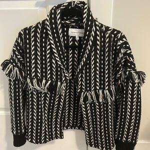 Cupcakes & Cashmere fringe jacket